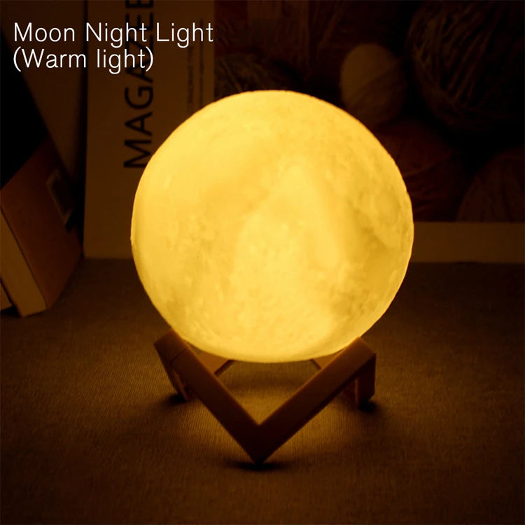 Moon & Galaxy LED Mood Light – Cozy Bedroom Decor & Birthday Gift