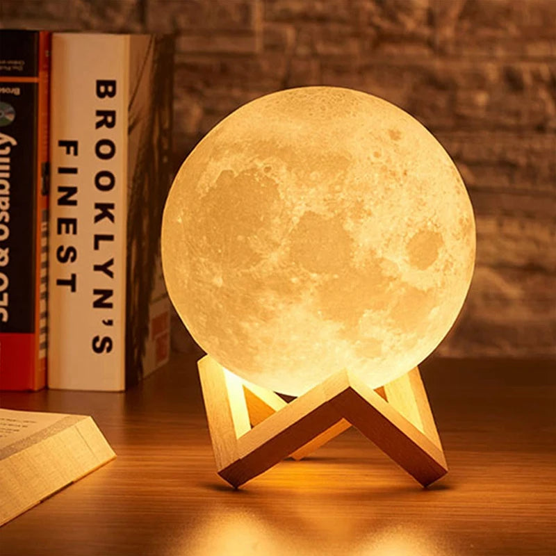 Moon & Galaxy LED Mood Light – Cozy Bedroom Decor & Birthday Gift