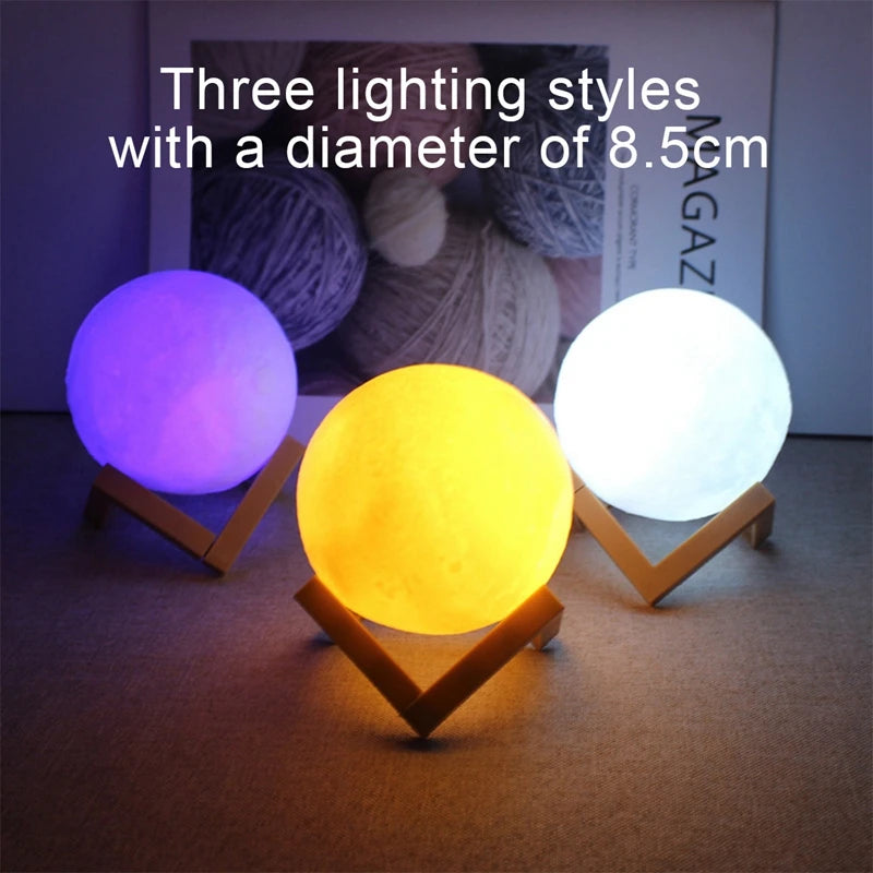 Moon & Galaxy LED Mood Light – Cozy Bedroom Decor & Birthday Gift