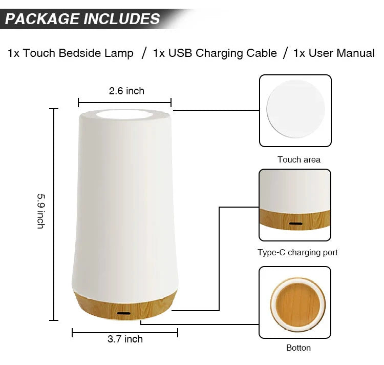 Mood Lighting Pro – 13-Color RGB Table Lamp, Remote & Touch