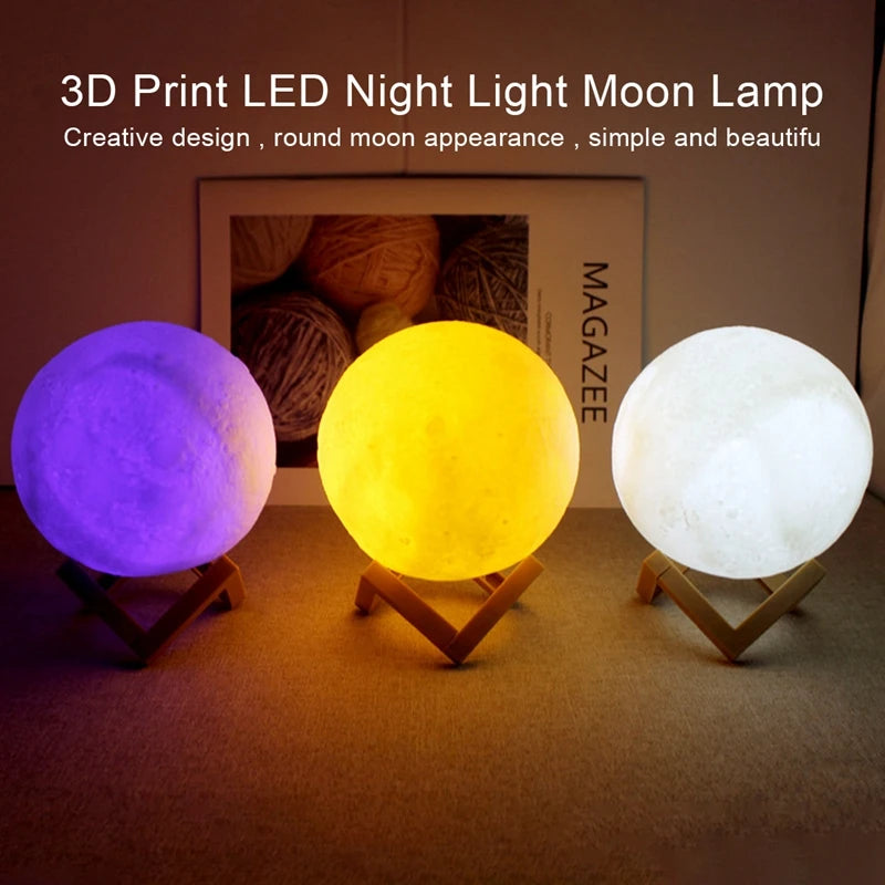 Moon & Galaxy LED Mood Light – Cozy Bedroom Decor & Birthday Gift