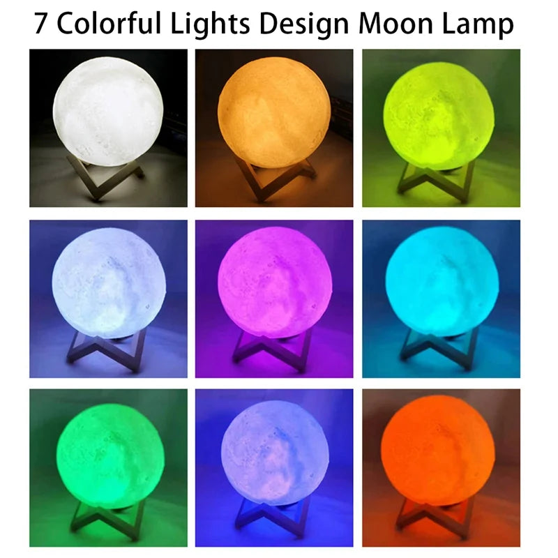 Moon & Galaxy LED Mood Light – Cozy Bedroom Decor & Birthday Gift