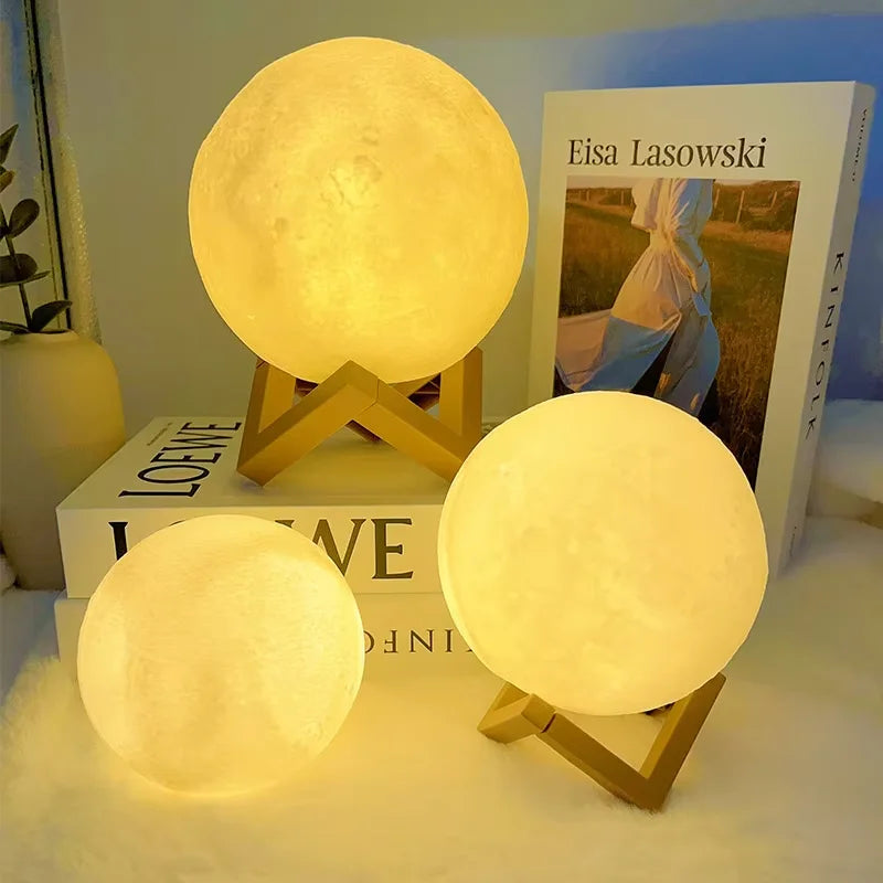 Moon & Galaxy LED Mood Light – Cozy Bedroom Decor & Birthday Gift