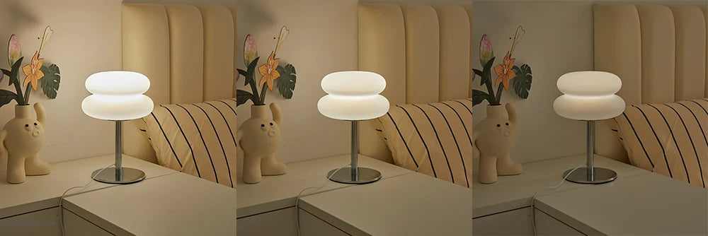 Table lamp bedroom room lamps  USB Plug LED mushroom table lamp Living room dining room ambient lighting(Not glass)