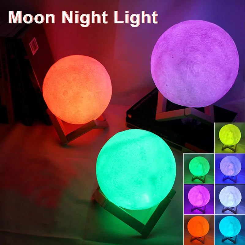 Moon & Galaxy LED Mood Light – Cozy Bedroom Decor & Birthday Gift
