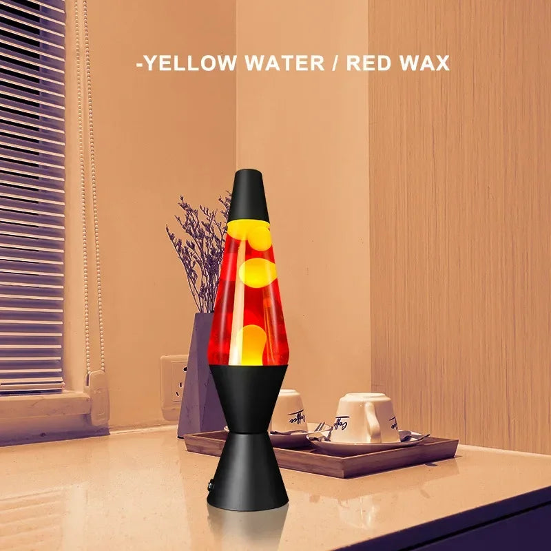 Modern Rainbow Glass Rocket Lava Lamp – LED Mini Night Light