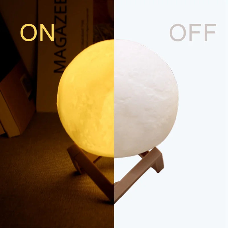 Moon & Galaxy LED Mood Light – Cozy Bedroom Decor & Birthday Gift
